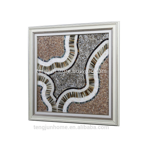 CANOSA shell with Ox horn handicraft Wall Picture frame